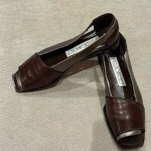 Studio Paolo contemporary made in Italy open toe slipon sandals worn once sz 7.5